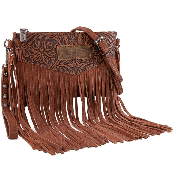 Handbags - 2514 Wrangler Clutch Wristlet Fringe Purse Western Crossbody Bags